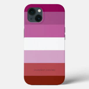 SlipperyJoeのレズビアン・プライド・フラッグ フェミニン・コミュニティ iPhone 13ケース