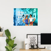 SlipperyJoeの下着2人の男の漫画を放棄 ポスター (ホームオフィス)