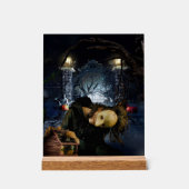 SlipperyJoeの不気味なハロウィーン怖い森の大きい アクリルサイン (正面)