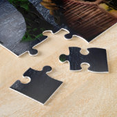 SlipperyJoeの不気味なハロウィーン怖い森の大きい ジグソーパズル (側面)