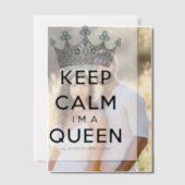 SlipperyJoeの保Calm Queenの目を王室の引くc ベラム紙招待状 (オフセット (カップル))