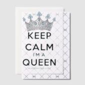 SlipperyJoeの保Calm Queenの目を王室の引くc ベラム紙招待状 (オフセット (招待状))