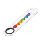 SlipperyJoeの光沢のある3Dハート型グリフが創造 スピード栓抜き (正面アングル)