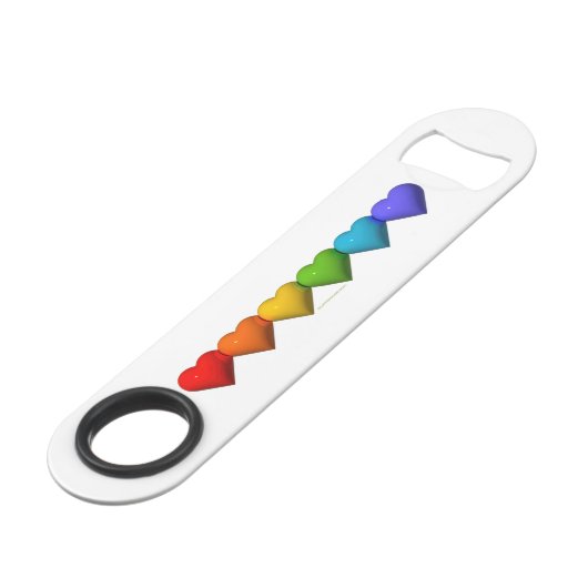 SlipperyJoeの光沢のある3Dハート型グリフが創造 スピード栓抜き (裏面アングル)