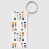 SlipperyJoeの受け入れ多様性カットアウトレターco キーホルダー (裏面)