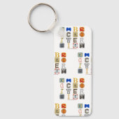 SlipperyJoeの受け入れ多様性カットアウトレターco キーホルダー (正面)