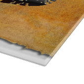 SlipperyJoeの可愛い子はオレンジ色の茶色のトーンをプロの単語を持つ カッティングボード (角)