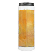 SlipperyJoeの可愛い言葉は金ゴールド茶色の黄褐色の白 タンブラー (裏面)