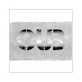 SlipperyJoeの可愛い言葉は金ゴールド茶色の黄褐色の白 ラバースタンプ (インプリント)