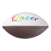 SlipperyJoeの同性愛者プライドカラー単語カラフルvib アメリカンフットボール (回転270)