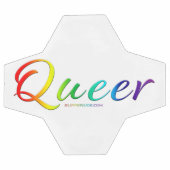 SlipperyJoeの同性愛者プライドカラー単語カラフルvib サッカーボール (フラット)