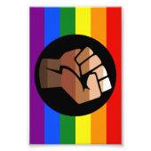 SlipperyJoeの同性愛者色旗の人々のゲイギフト フォトプリント (正面)