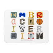 SlipperyJoeの多様性を受け入れる切り抜き文字セット マグネット (横)