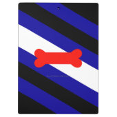 SlipperyJoeの子犬遊のプライドフラグLGBTQ クリップボード (裏面)