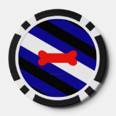 SlipperyJoeの子犬遊のプライドフラグLGBTQ ポーカーチップ (裏面)