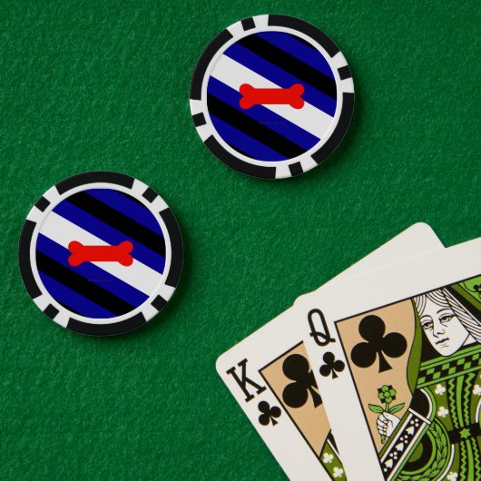 SlipperyJoeの子犬遊のプライドフラグLGBTQ ポーカーチップ (ポーカーテーブル (ダブル))