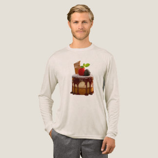 SlipperyJoeの小さな洗練された円筒形のデザート トライブレンドTシャツ