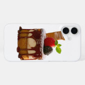 SlipperyJoeの小さな洗練された円筒形のデザート iPhoneケース (裏面横)