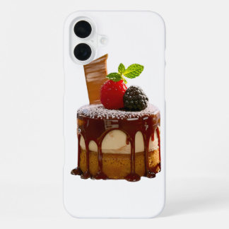 SlipperyJoeの小さな洗練された円筒形のデザート iPhone 16 Plusケース