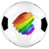 SlipperyJoeの彫刻的な立体ハートb サッカーボール (回転)