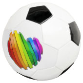 SlipperyJoeの彫刻的な立体ハートb サッカーボール (3/4)