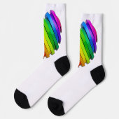 SlipperyJoeの彫刻的な立体ハートb ソックス (左)