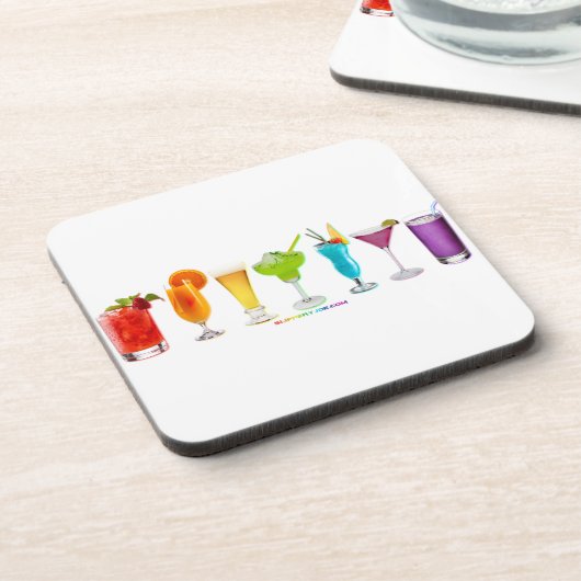 SlipperyJoeの応援はアルコールカクテルプライドを飲む コースター (左側)