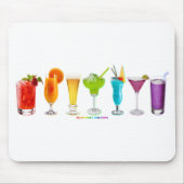 SlipperyJoeの応援はアルコールカクテルプライドを飲む マウスパッド (正面)
