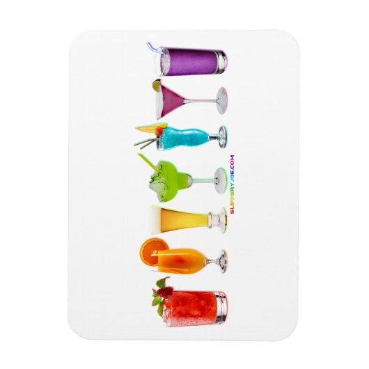 SlipperyJoeの応援はアルコールカクテルプライドを飲む マグネット (縦)