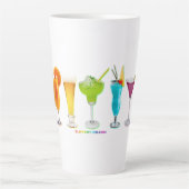 SlipperyJoeの応援は芸術的アルコールゲイギを飲む カフェラテマグ (正面)