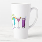 SlipperyJoeの応援は芸術的アルコールゲイギを飲む カフェラテマグ (右)