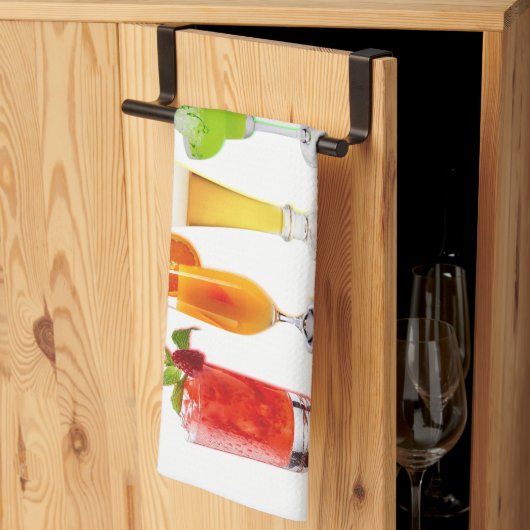 SlipperyJoeの応援アルコールプライドネオンc キッチンタオル (三つ折り)