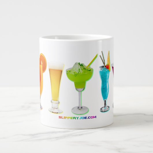 SlipperyJoeの応援アルコールプライドネオンc ジャンボコーヒーマグカップ (正面)