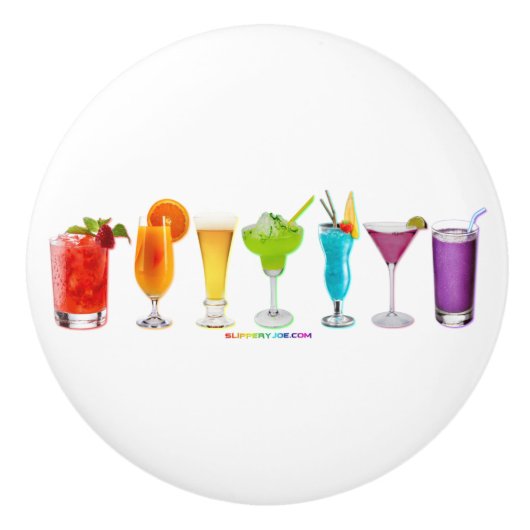 SlipperyJoeの応援アルコールプライドネオンc セラミックノブ (正面)