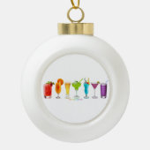 SlipperyJoeの応援アルコールプライドネオンc セラミックボールオーナメント (正面)