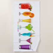 SlipperyJoeの応援アルコールプライドネオンc ビーチタオル (正面)