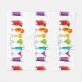 SlipperyJoeの応援アルコールプライドネオンc フリースブランケット (正面(横))