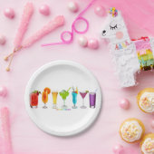 SlipperyJoeの応援アルコールプライドネオンc ペーパープレート (パーティー)