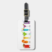 SlipperyJoeの応援アルコールプライドネオンc ラゲッジタグ (正面縦)