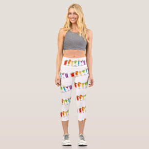 SlipperyJoeの応援カクテルLGBTQIAゲイ カプリレギンス