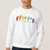 SlipperyJoeの応援カクテルLGBTQIAゲイ スウェットシャツ (正面)