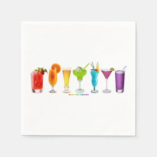 SlipperyJoeの応援カクテルLGBTQIAゲイ スタンダードカクテルナプキン (正面)