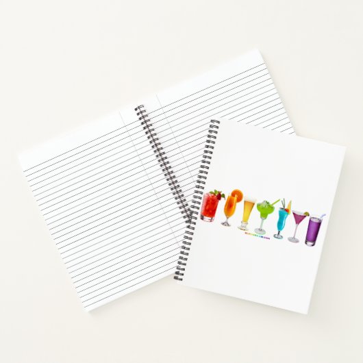 SlipperyJoeの応援カクテルLGBTQIAゲイ ノートブック (内部)