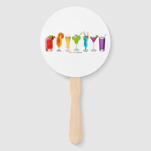 SlipperyJoeの応援カクテルLGBTQIAゲイ ハンドファン (正面)