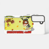 SlipperyJoeの感謝祭おもしろいの葉巡礼者 Samsung Galaxyケース (裏面横)