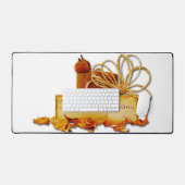 SlipperyJoeの感謝祭の庭葉のロープLGBT デスクマット (キーボード&マウス)