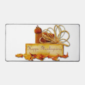 SlipperyJoeの感謝祭の庭葉のロープLGBT デスクマット (正面)