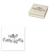 SlipperyJoeの感謝祭葉の茶色のオレンジパイ ラバースタンプ (押印)