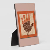 SlipperyJoeの手話は家族の友人に感謝する フォトプラーク (側面)