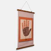 SlipperyJoeの手話は家族の友人に感謝する 吊り下げ型タペストリー (傾斜あり)